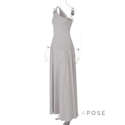 Kamoni One-Shoulder Ruched Maxi Dress