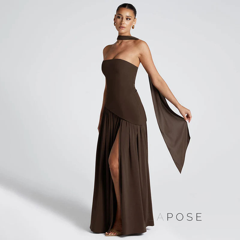 Kamree Strapless Backless Maxi Dress