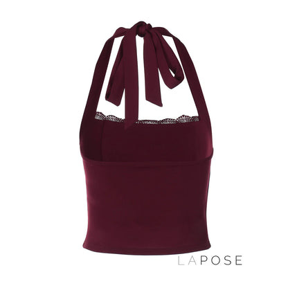 Karolina Lace-Up Halter Top