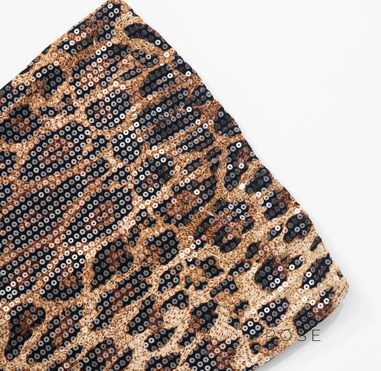 Karsen Leopard Print Tube Maxi Dress