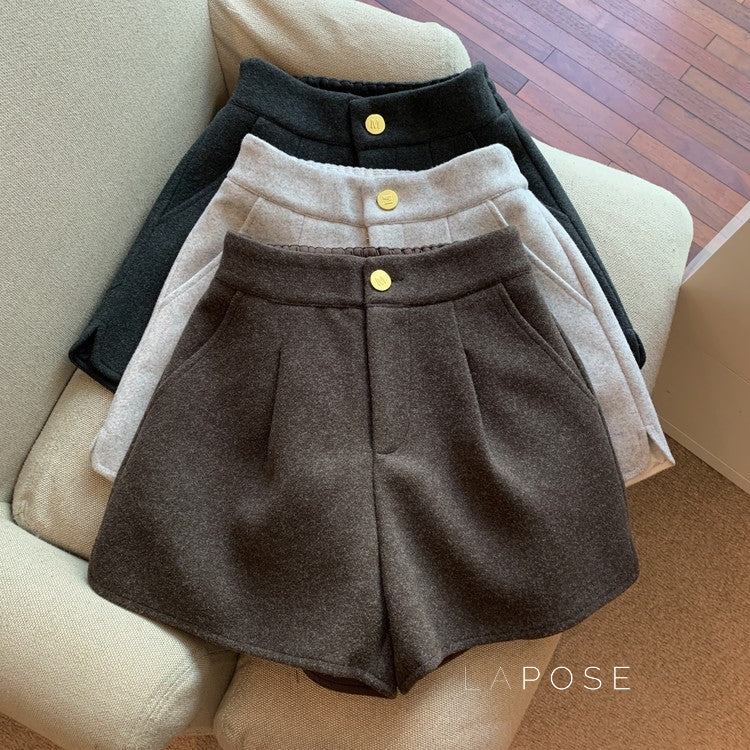Katharine Tailored High-Waist Shorts