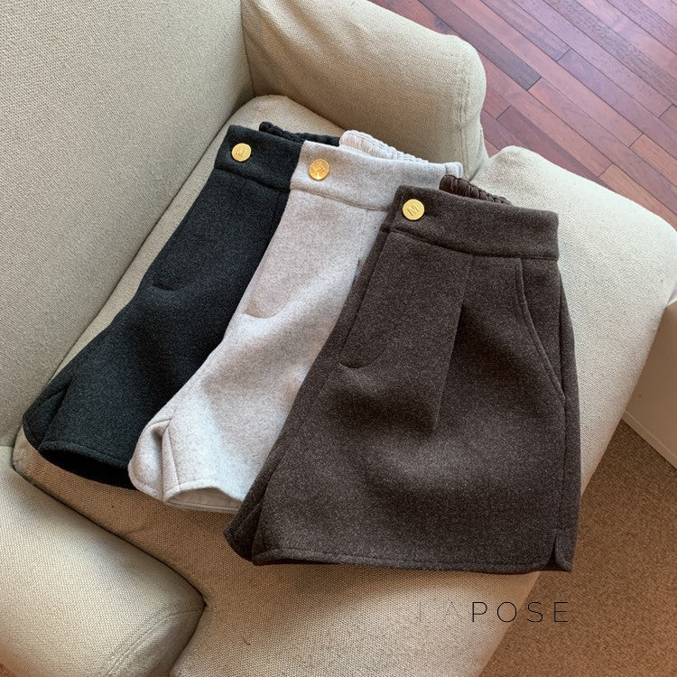 Katharine Tailored High-Waist Shorts