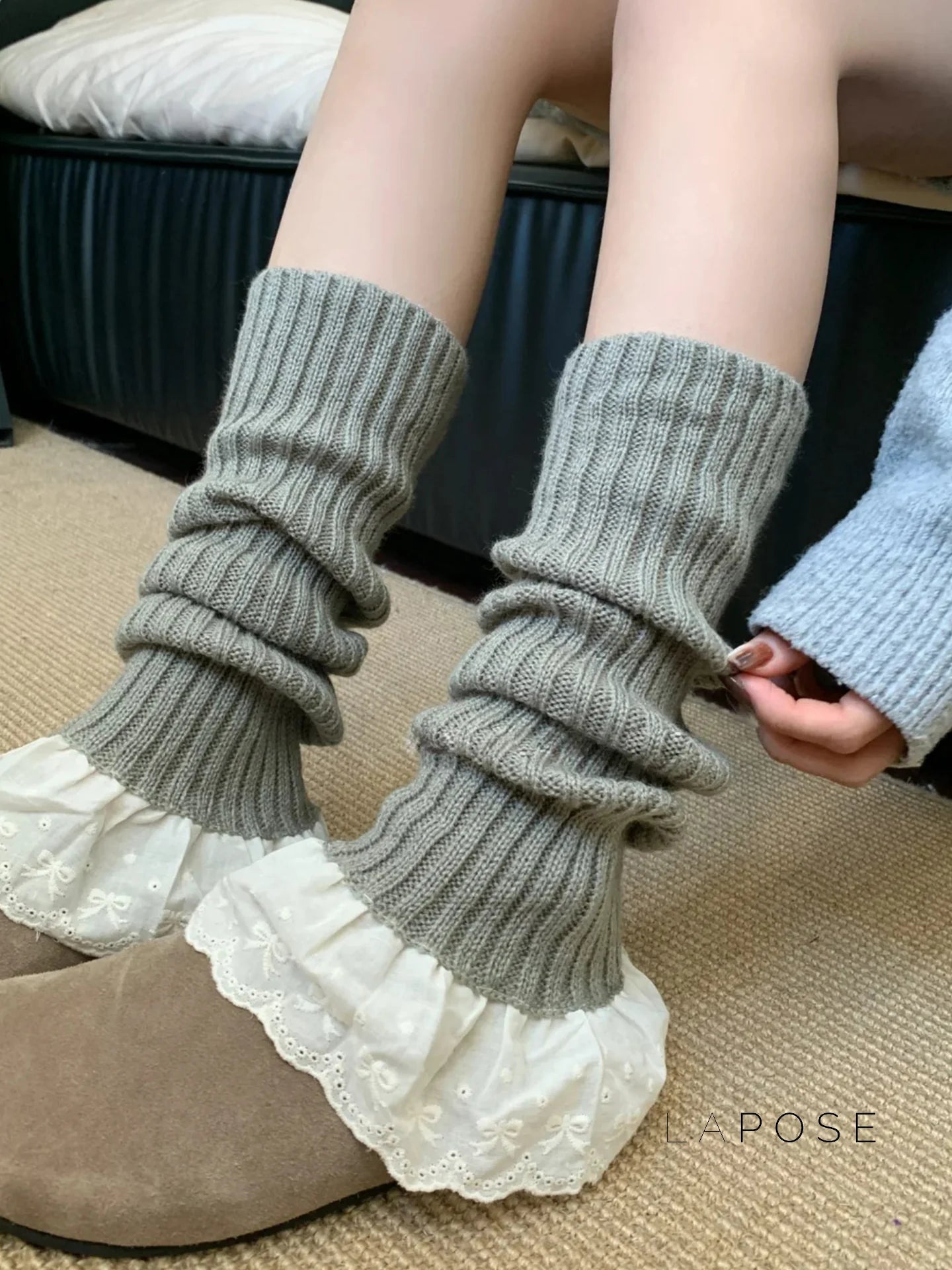 Kathleen Lace Knit Leg Warmer