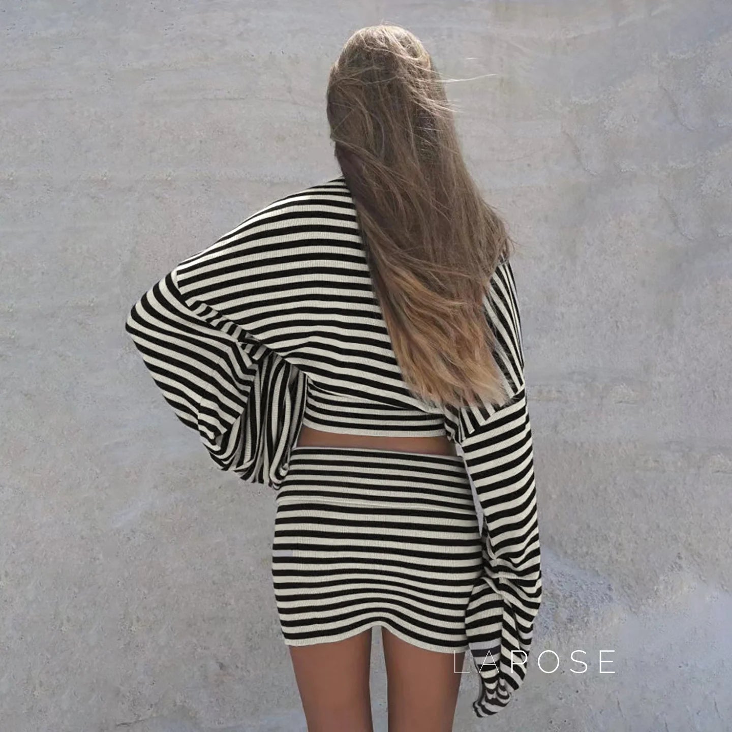 Kayden Striped Skirt Set