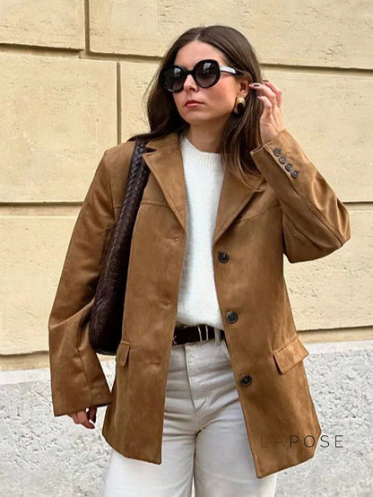 Kendyll Relaxed Suede Blazer