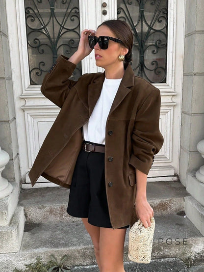 Kendyll Relaxed Suede Blazer