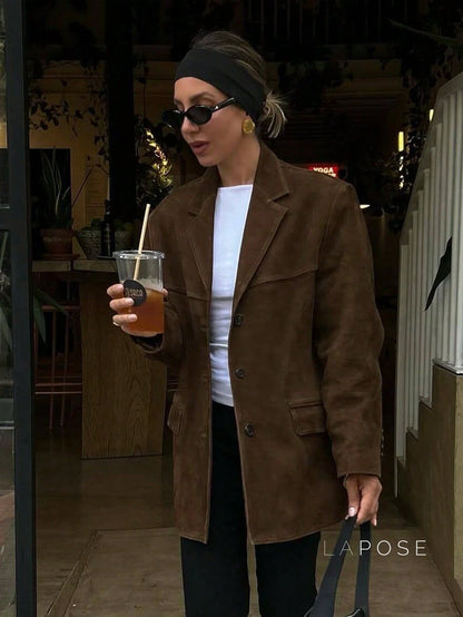 Kendyll Relaxed Suede Blazer