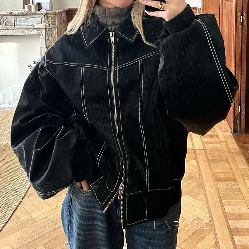 Keyli Vintage Biker Jacket