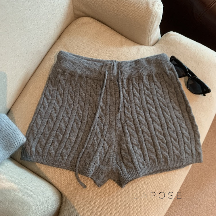Khyla Cozy Wide-Leg Shorts