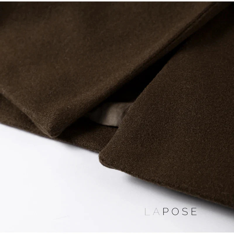 Korbyn Double-Breasted Woolen Coat
