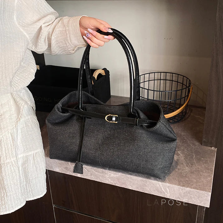 Leiana Colorblock Denim Tote