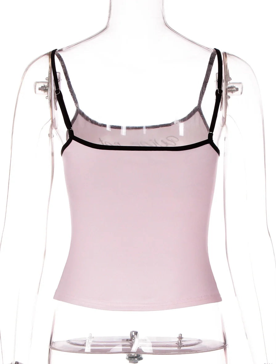 Letter Print Slim Fit Camisole