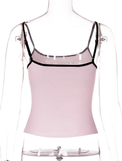 Letter Print Slim Fit Camisole