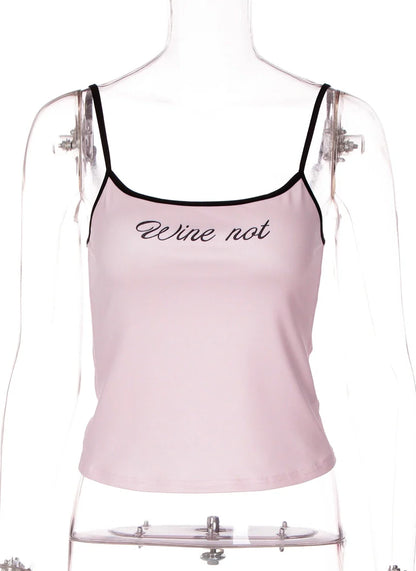 Letter Print Slim Fit Camisole