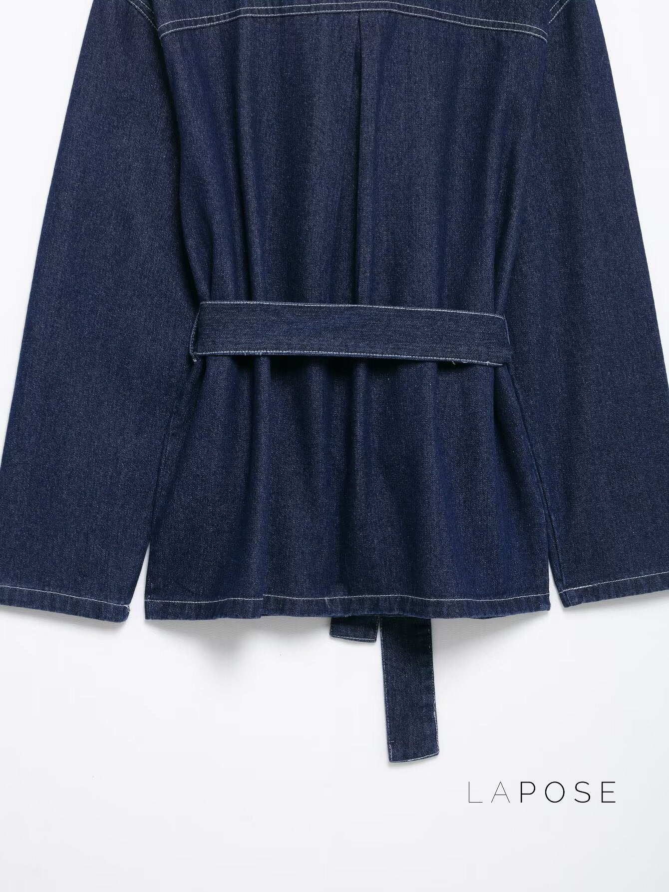 Lexie Belted Denim Jacket