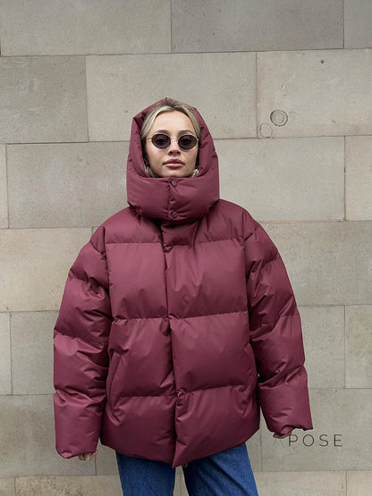 Lilyth Oversized Hooded Quilted Coat