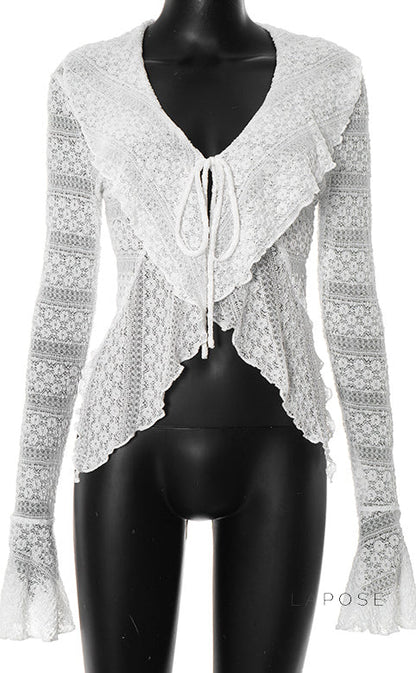 Lisbeth Lace Cardigan Top