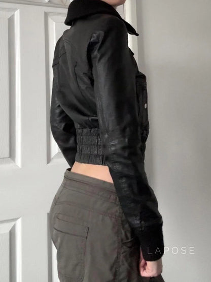 Liv Patchwork Moto Jacket
