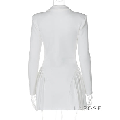 Louella Collared Ruffle Mini Dress