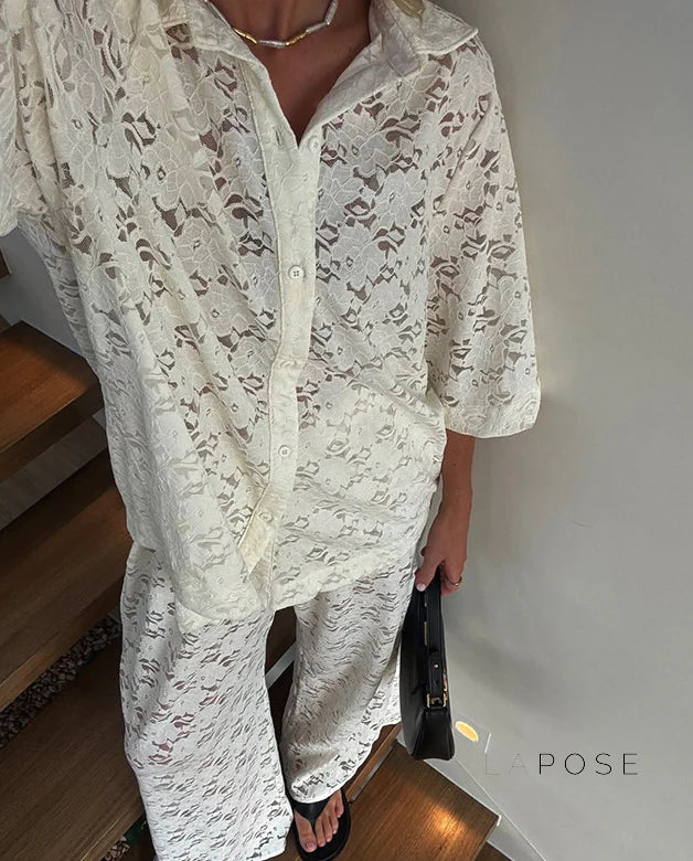 Maddison Relaxed Button-Up Set