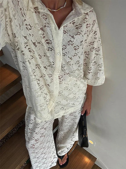 Maddison Relaxed Button-Up Set