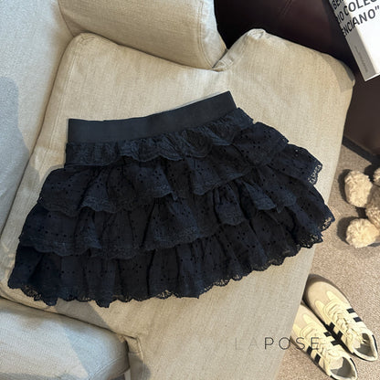 Meira Layered Ruffle Mini Skirt
