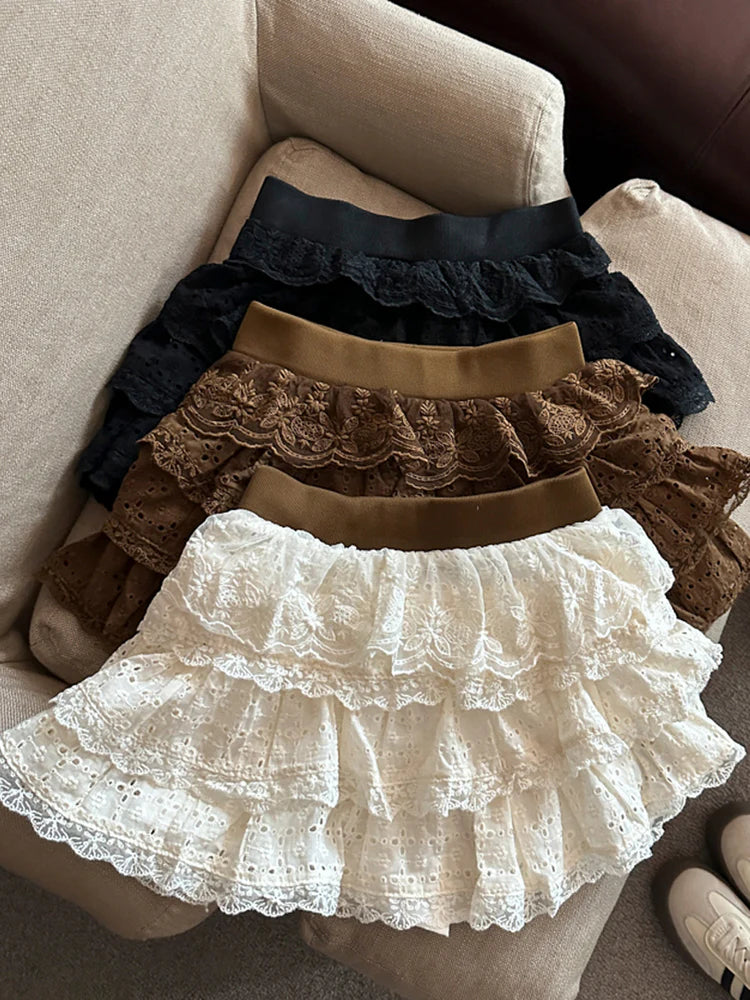 Meira Layered Ruffle Mini Skirt