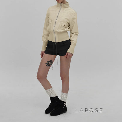 Miamor Ribbed Patchwork Utility Jacket