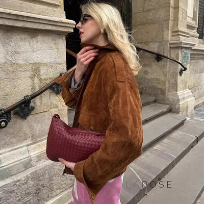Miller Chic Wool Blend Bomber Jacket