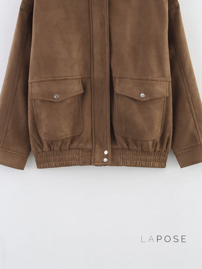 Miller Chic Wool Blend Bomber Jacket