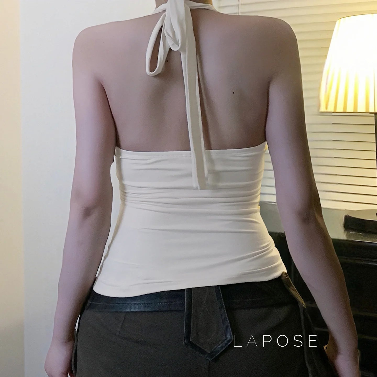 Minsa Floral Lace Halter Top