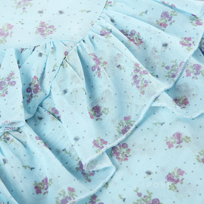 Moira Floral Ruffle Maxi Skirt
