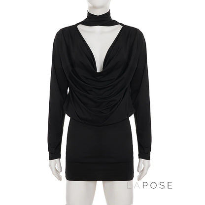 Monica Collared Bodycon Mini Dress