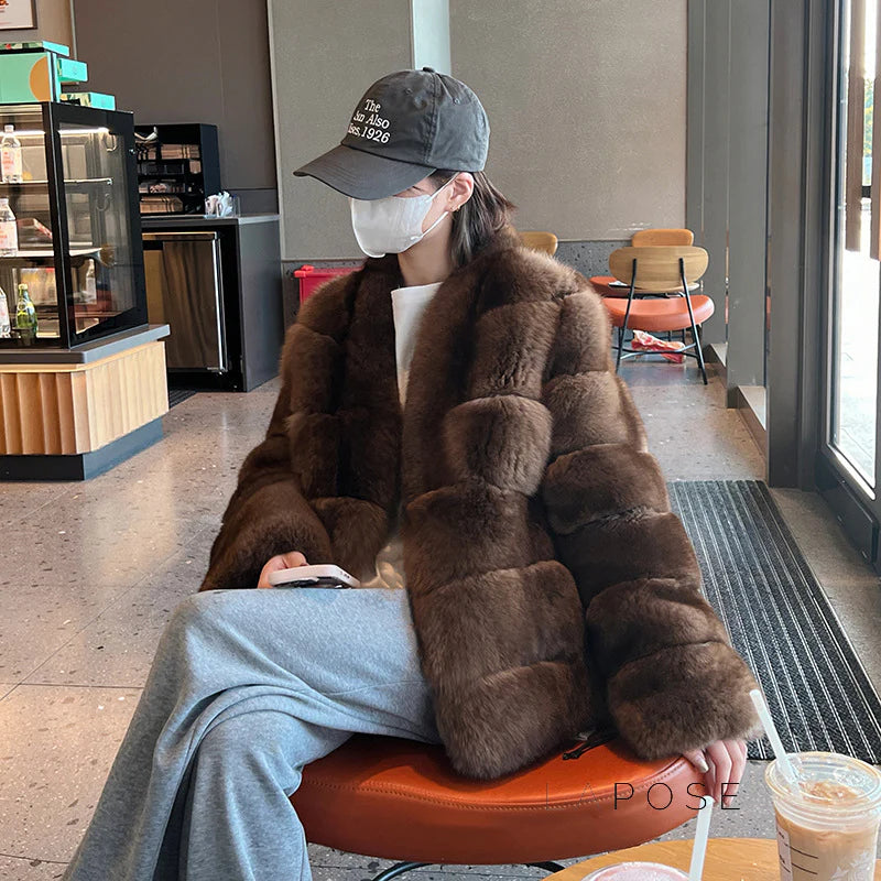 Mumtaz Elegant Faux Fur Jacket
