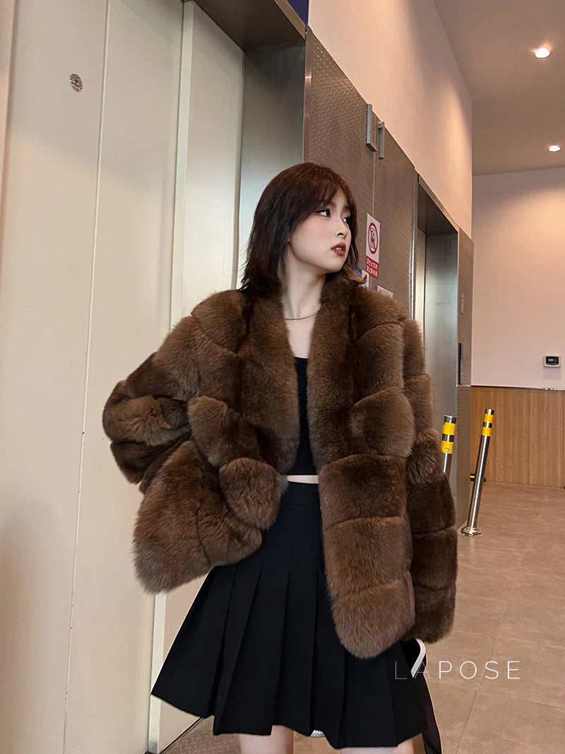 Mumtaz Elegant Faux Fur Jacket