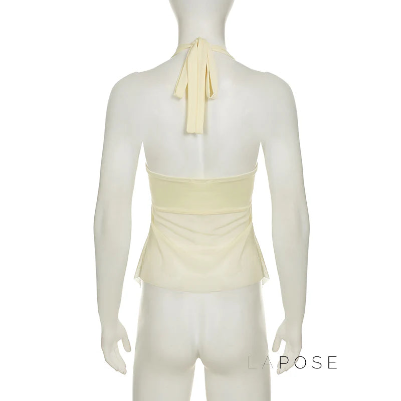 Nava Cropped Mesh Vest