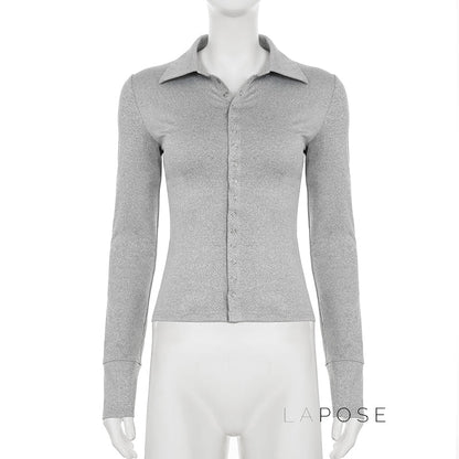 Nayelis Buttoned Polo Top