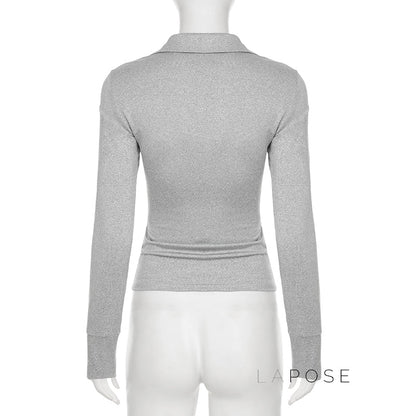 Nayelis Buttoned Polo Top