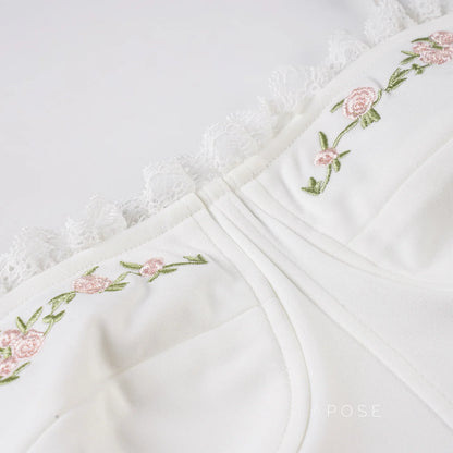 Nikita Floral Lace Corset Top