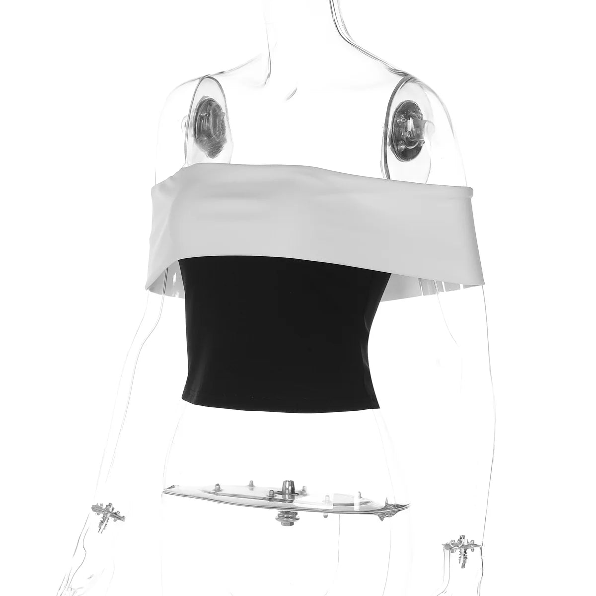 Ramiyah Contrast Off Shoulder Top
