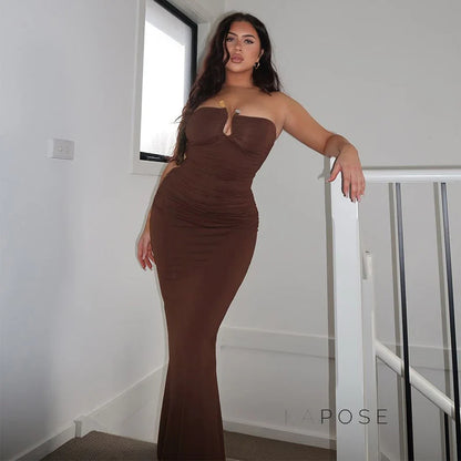 Sadee Strapless Bodycon Maxi Dress