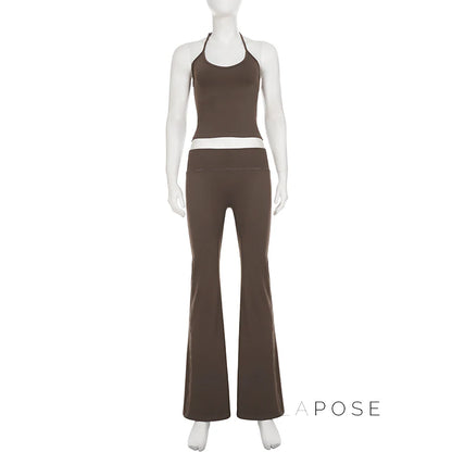 Samyra Halter Backless Pant Set