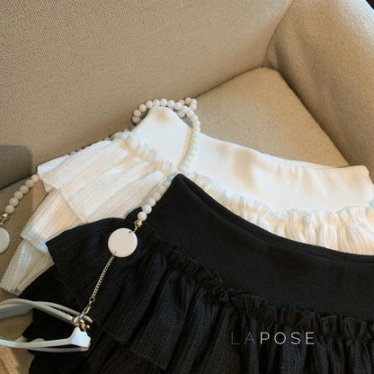 Sania A-Line Tiered Mini Skirt