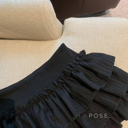 Sania A-Line Tiered Mini Skirt