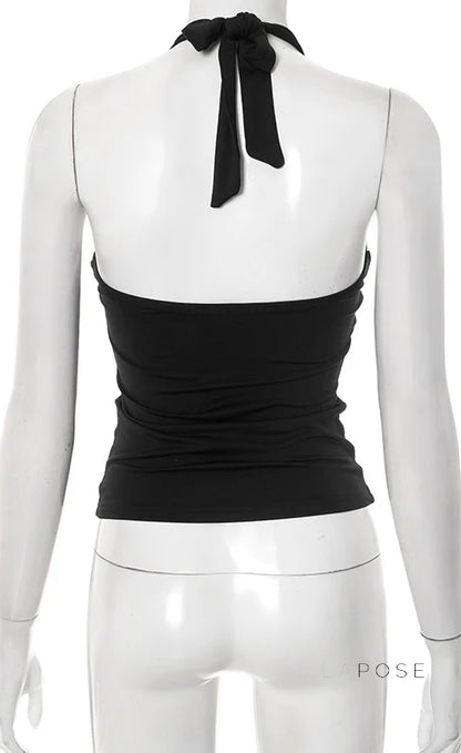 Sanya Metal Ring Halter Top