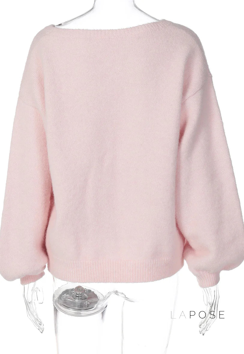 Selene Off Shoulder Knit Sweater