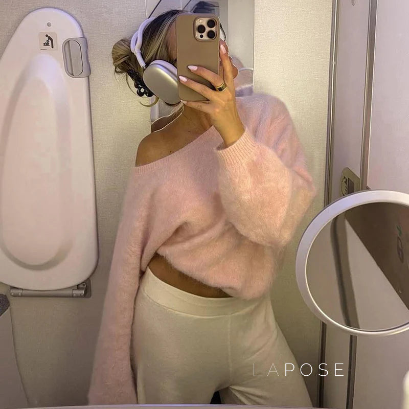 Selene Off Shoulder Knit Sweater