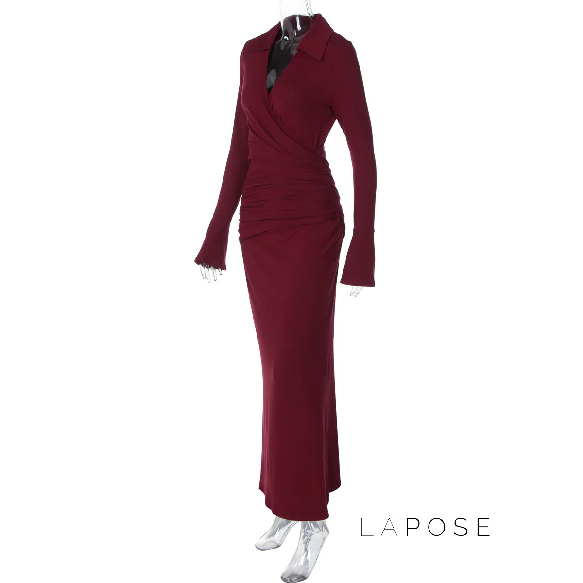 Sena Pleated Bodycon Midi Dress