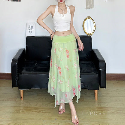 Seven Floral Maxi Skirt