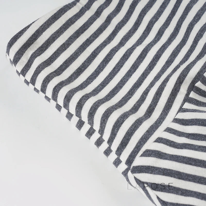 Shelby Knit Striped Pleated Skirt